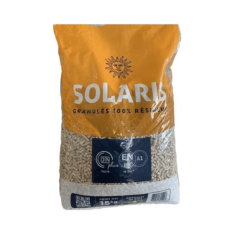 Palet (66 sacos) PELLETS DE MADERA SOLARIS (saco de 15 kg) – Retirado*