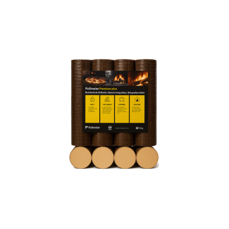 Briquetas de Haya 100% Premium – 960 kg (96 bolsas de 10 kg)