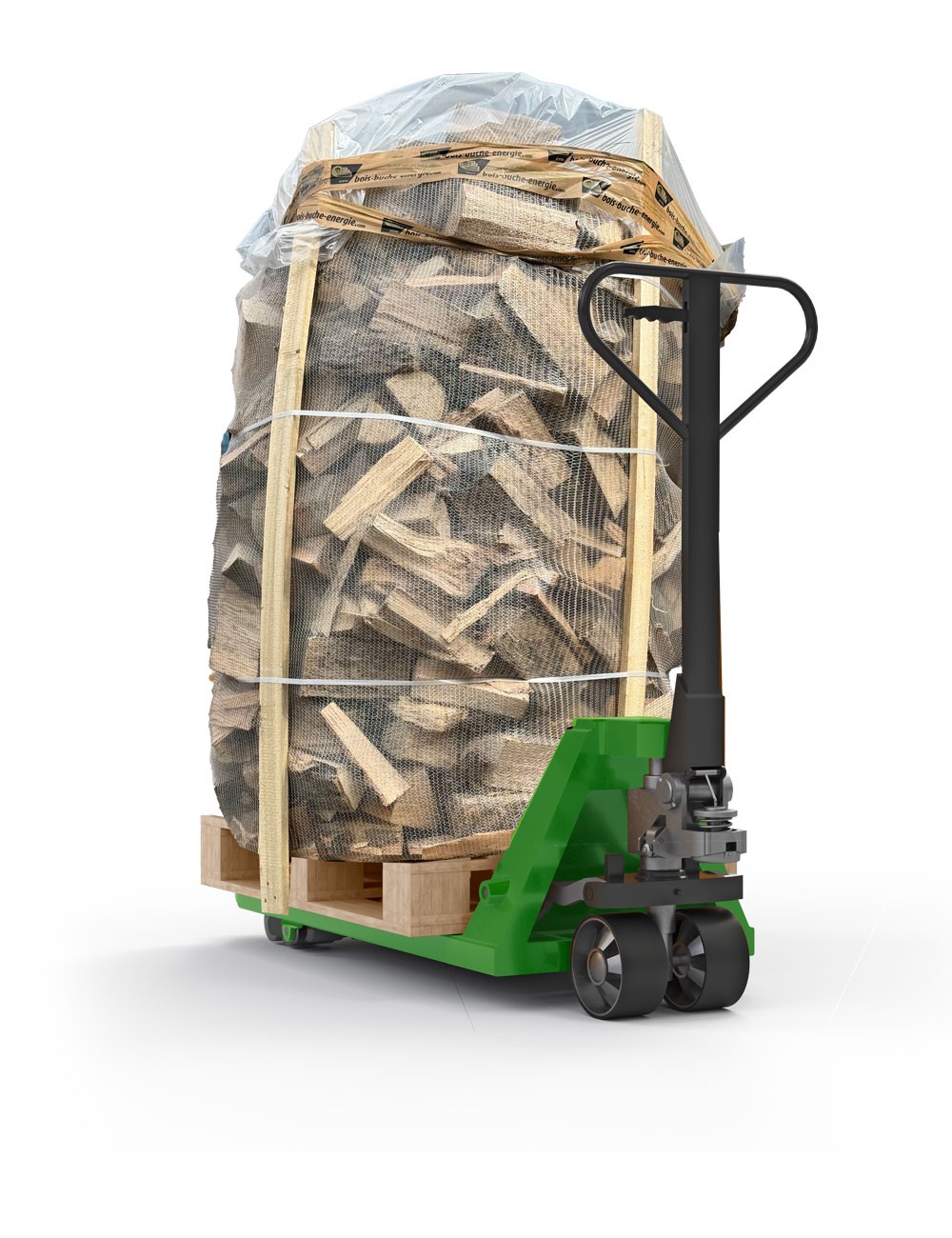 PALET DE MADERA – TRONCOS DE 40 CM, semisecos