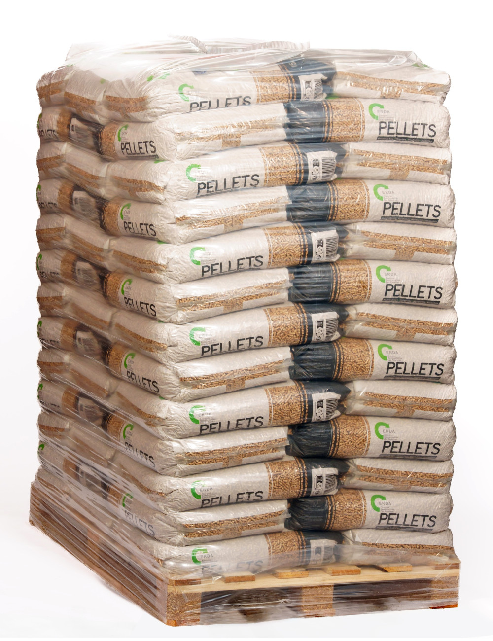 GRANULES DE BOIS ERDA – Palette de 65 sacs de 15 kg soit 975 kg.