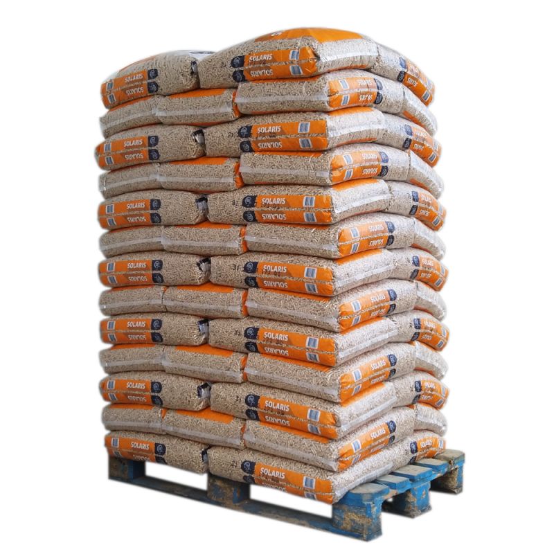 Palet (66 sacos) PELLETS DE MADERA SOLARIS (saco de 15 kg) – Retirado*