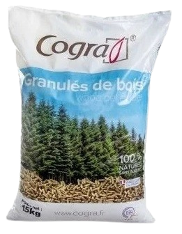 Pellets de madera Cogra – Palet de 70 bolsas